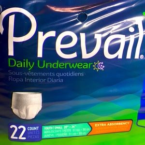 Prevail Daily Underwear Youth Small 22 Count